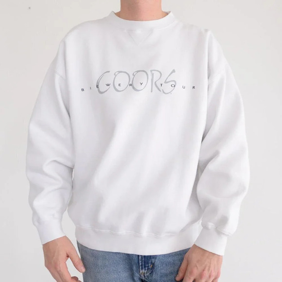 Vintage Gear For Sports Coors Crewneck Sweater - White - Picture 2 of 15